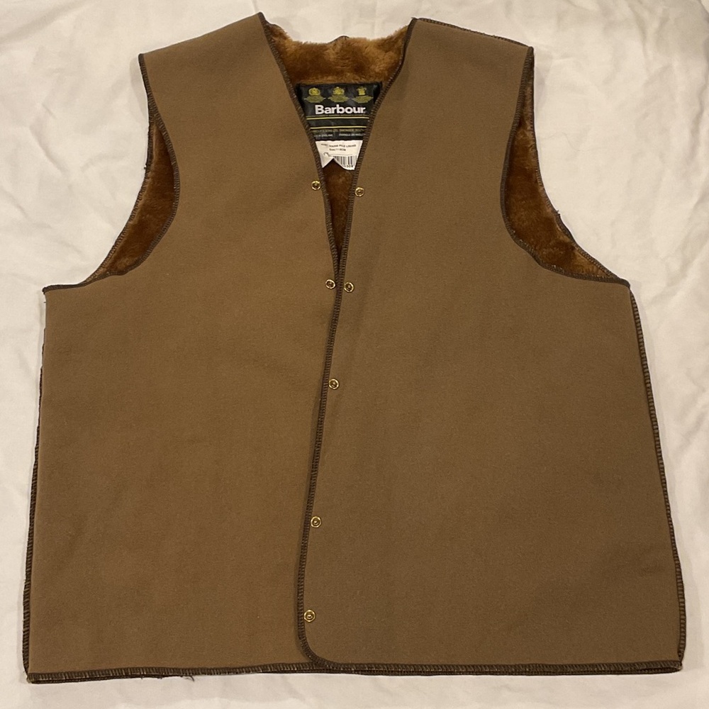 Vintage Barbour Brown fur liner
